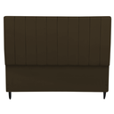 Ver imagem 1 de Cabeceira Estofada para Cama Box Casal Beatriz 160cm Suede Marrom
