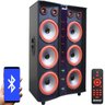 Caixa Som Amplificada Bluetooth 3000W Rms 6 Sub Mp3 Fm USB SD Aux LED Bivolt Amvox Aca 3000 Paredã - 1