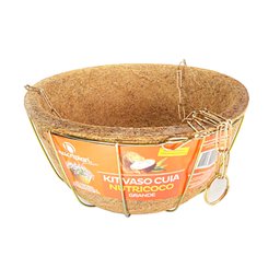 Vaso Plantas Fibra Coco Grande Ecológico Suporte e Corrente - 5