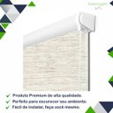 Ver imagem 3 de Persiana Cortina Rolo Blackout Texturizado Palha 1,70m X 1,40m - Sala Escritório Quarto - Blecaute