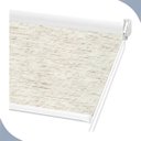 Ver imagem 1 de Persiana Cortina Rolo Blackout Texturizado Palha 1,70m X 1,40m - Sala Escritório Quarto - Blecaute