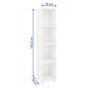 Ver imagem 2 de Estante Livreiro 4 Nichos Marselha - Branco