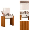 Ver imagem 4 de Camarim Glitter com Gaveta e Espelho Cinamomo com Off White - Albatroz