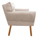 Ver imagem 4 de Kit 2 Poltrona Decorativa Anitta Suede Bege Strass - D'Rossi