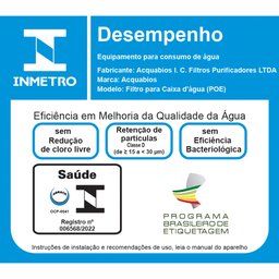 Filtro Acqua 230 Blue para Caixa D Água Rosca Metalica - 3