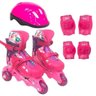 Patins Barbie 3 Rodas Ajustável 29-32 com Acessórios Fun - 3