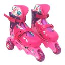 Ver imagem 1 de Patins Barbie 3 Rodas Ajustável 29-32 com Acessórios Fun