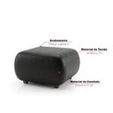 Ver imagem 4 de Puff Decorativo para Sala Orgânico Nara 60 cm Base Fixa Sintetico PU D03 - D'Rossi
