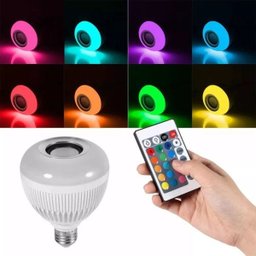 Lâmpada Musical Caixa de Som Bluetooth LED Rgb com Controle - 3