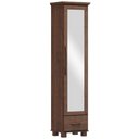 Ver imagem 1 de Sapateira Vertical Multiuso com Espelho 1 Porta 1 Gaveta Zahav F06 Café - Lyam Decor