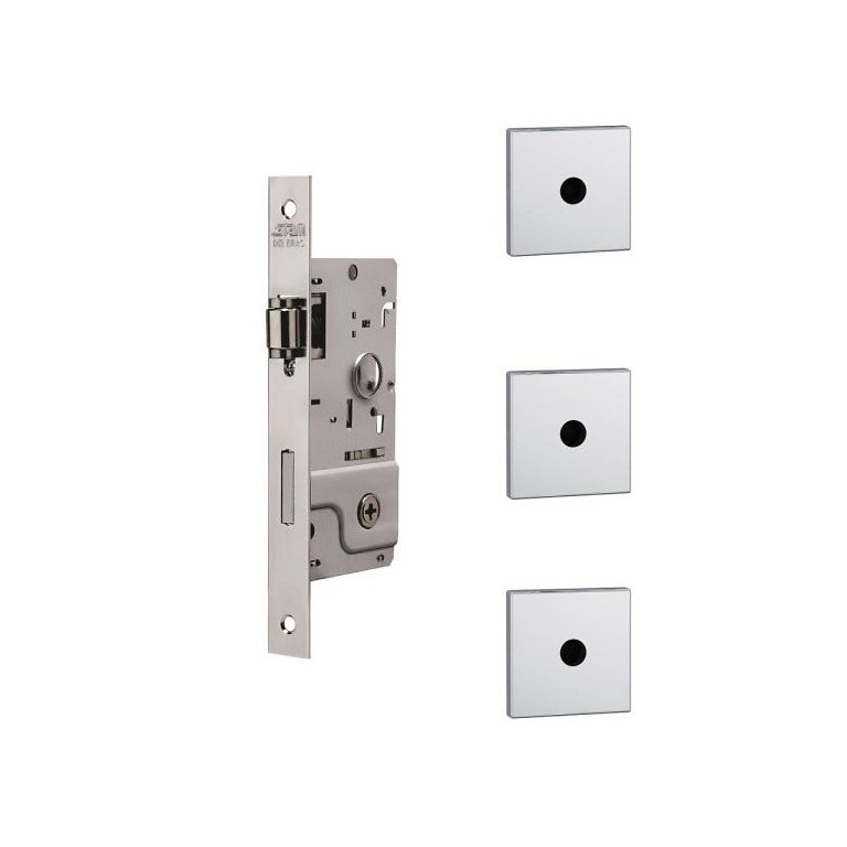 Kit Stam 800 Rolete Tetra Chave Quadrada Cromada Porta Pivotante