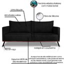 Ver mais imagens de Sofa Aya 3 Lugares para Sala de Estar 220cm Boucle 3304 Ezz 3304