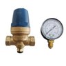 Válvula Reguladora Pressão D'água 3/4' Fêmea com Manometro - 1
