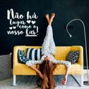 Ver imagem 1 de Adesivo de Parede Nosso Lar - Branco