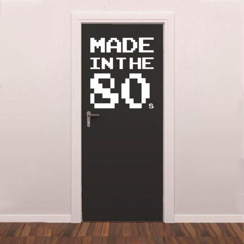 Adesivo de Parede Made in the 80's - Branco