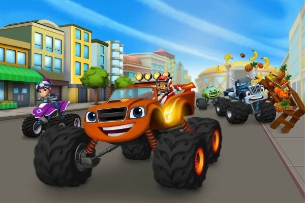 Painel Festa Blaze And The Monster Machines #06 - 180x120 - 1