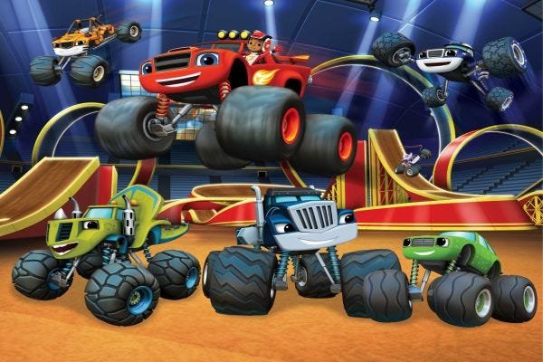 Painel Festa Blaze And The Monster Machines #04 - 300x160 - 1
