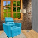 Ver imagem 1 de Poltrona Amamentação E Decoração Veneza Exclusiva Turquesa - Aguias Decor Home