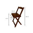 Ver imagem 3 de Kit 5 Conjuntos Dobráveis 70x70 com 5 Mesas e 20 Cadeiras Mel