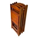 Ver imagem 4 de Kit 5 Conjuntos Dobráveis 70x70 com 5 Mesas e 20 Cadeiras Mel