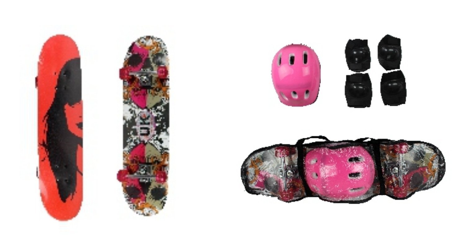 Kit Skate Feminino com Acessórios - Unik Toys - 6