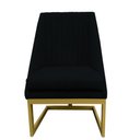 Ver imagem 1 de Cadeira para Sala de Jantar Ana Base de Ferro Suede Preto D'classe Decor
