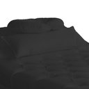 Ver imagem 3 de Maca Estofada Estética Capitonê 80 Cm Suede Preto - Fm