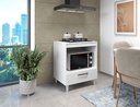 Ver imagem 2 de Armário Balcão Branco para Cooktop 04 Bocas com Espaço para Forno