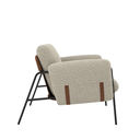 Ver imagem 6 de Poltrona Cadeira Decorativa Versátil Serrana-zahav Estofados:bege Boucle Coruro Sinetico