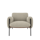 Ver imagem 5 de Poltrona Cadeira Decorativa Versátil Serrana-zahav Estofados:bege Boucle Coruro Sinetico