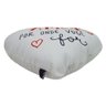 Almofada Coração Frases Espalhe Amor Branca 45cm X 30cm - 2