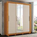 Ver imagem 2 de Guarda-roupa Casal Santiago 3 Portas 2 Gavetas com Espelho Caemmun