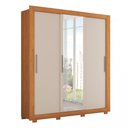 Ver imagem 1 de Guarda-roupa Casal Santiago 3 Portas 2 Gavetas com Espelho Caemmun