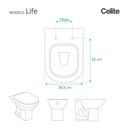 Ver imagem 3 de Assento Sanitário Polipropileno Life Branco para Vaso Celite