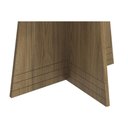 Ver mais imagens de Sala de Jantar Completa Lótus Tampo Madeirado C/ Vidro 105x135cm e 4 Cadeiras 2cad153 Nogueira/off