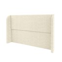Ver imagem 5 de Cabeceira Casal Estofada Ideal para Cama King 190cm Bouclé - Creme