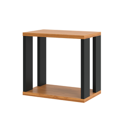 Nicho Retangular 100% Mdf Industrial F27 Freijó/preto - Dalla Costa - 2