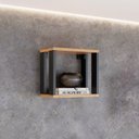 Ver imagem 1 de Nicho Retangular 100% Mdf Industrial F27 Freijó/preto - Dalla Costa