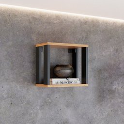 Nicho Retangular 100% Mdf Industrial F27 Freijó/preto - Dalla Costa - 1
