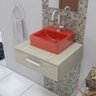 Cuba de Apoio Para Banheiro Retangular 32X30 Cm Delta Vermelho - 1