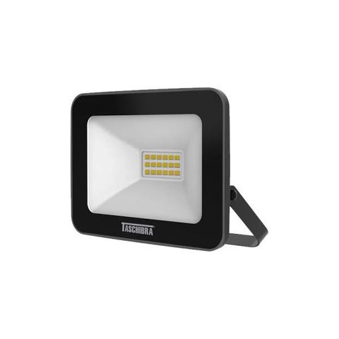 Refletor Taschibra TR Led 20 Slim 20W Preto 6500K Luz Branca Bivolt