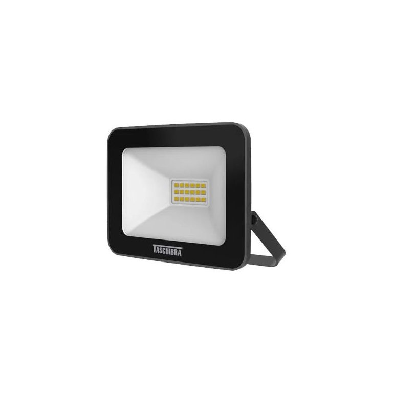 Refletor Taschibra TR Led 20 Slim 20W Preto 6500K Luz Branca Bivolt
