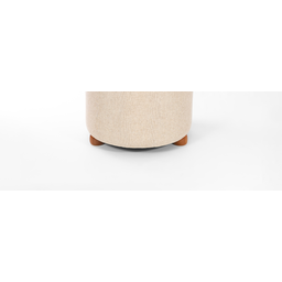 Puff Decorativo Moderno Redondo Linho Turim - 2