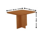 Ver imagem 5 de Mesa de Jantar Olimpia 4 Lugares Quadrada MDF 90cm Creme Moderna