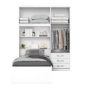 Ver imagem 3 de Guarda Roupa Solteiro 4 Portas com Cama e Nicho Cravo 