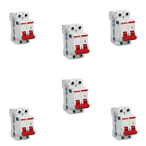 Kit6 Disjuntor Bipolar 32a - Steck