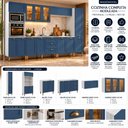 Ver imagem 6 de Cozinha Completa Modulada com Armário e Balcão 6 Peças 13 Portas 3 Gavetas 305cm Provençal com