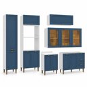 Ver mais imagens de Cozinha Completa Modulada com Armário e Balcão 6 Peças 13 Portas 3 Gavetas 305cm Provençal com