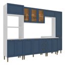 Ver imagem 2 de Cozinha Completa Modulada com Armário e Balcão 6 Peças 13 Portas 3 Gavetas 305cm Provençal com