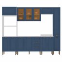 Ver imagem 4 de Cozinha Completa Modulada com Armário e Balcão 6 Peças 13 Portas 3 Gavetas 305cm Provençal com